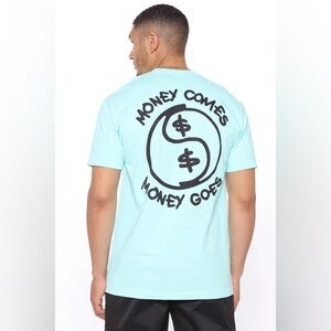 Men's Aqua Graphic T-Shirt